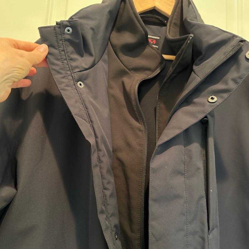Tumi Men's  Black Insulated Weatherproof Coat - Picture 3 of 11